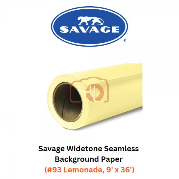Savage Widetone Seamless Background Paper (#93 Lemonade, 9' x 36')