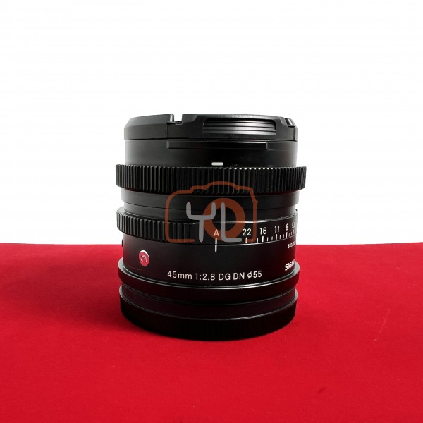 [USED-PJ33] Sigma 45mm F2.8 DG DN (L-Mount) (No Hood), 90% Like New Condition (S/N:54070652)