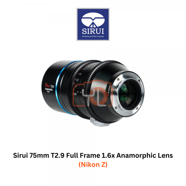 Sirui 75mm T2.9 Full Frame 1.6x Anamorphic Lens (Nikon Z)