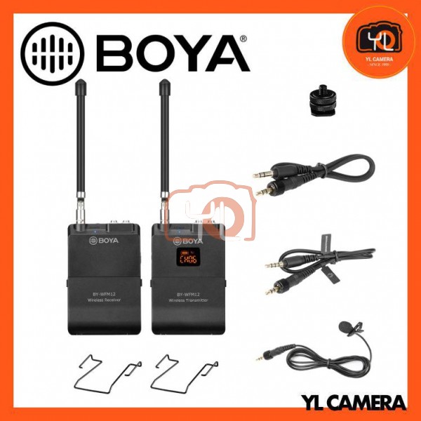 Boya BY-WFM12 VHF 12 Chammel Wireless Microphone