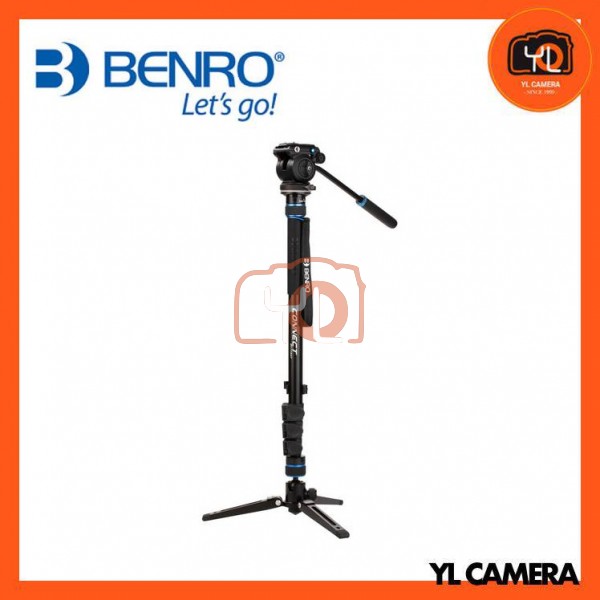 Benro MCT28AFS2PRO Connect Video Monopod with S2 Pro Flat Base Fluid Video Head