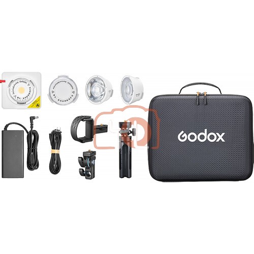 Godox ML100R RGB Portable LED Light Kit (36° Lens & Power Bank Holder)