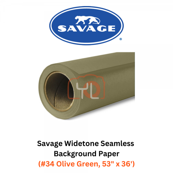 Savage Widetone Seamless Background Paper (#34 Olive Green, 53
