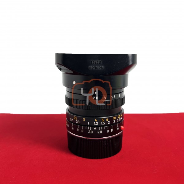 [USED-PJ33] Leica 28mm F2.8 Elmarit-M Version III (11804 ), 90% Like New Condition (S/N:3519160)