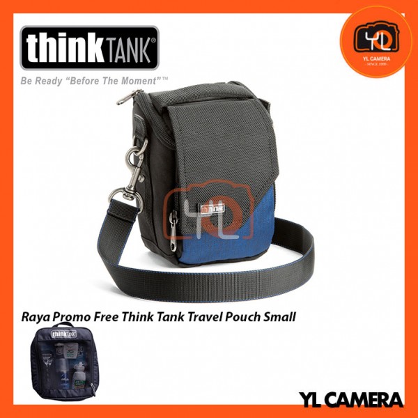 (BUY 1 FREE 1) Think Tank Photo Mirrorless Mover 5 Camera Bag (Dark Blue)  Free Think Tank Photo Travel Pouch - Small