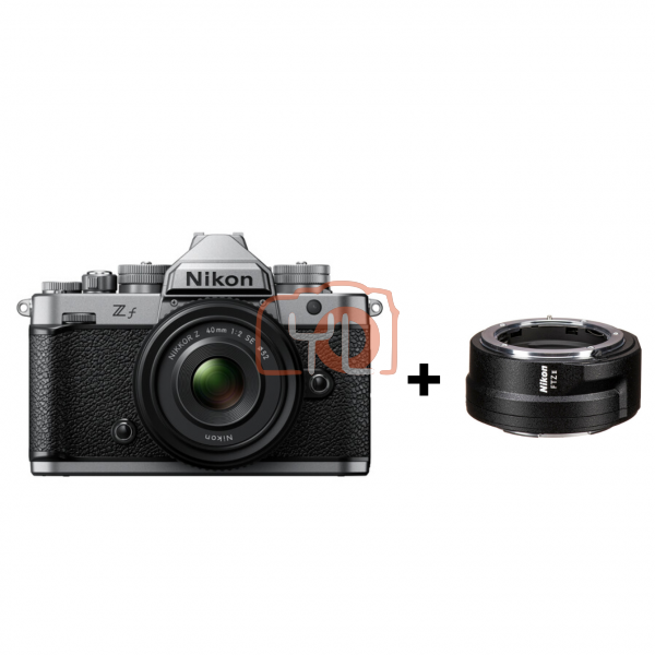 Nikon Zf Mirrorless Camera with 40mm Lens (Silver) + FTZ II Adapter