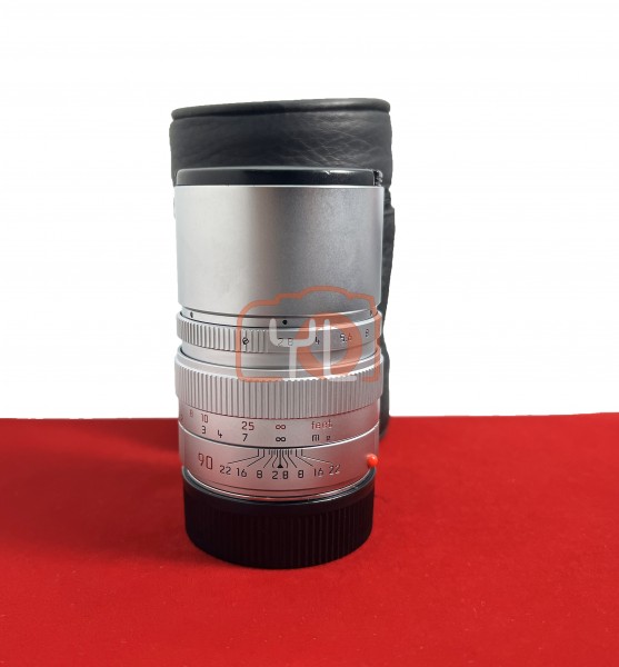 [USED-PJ33] Leica 90mm F2.8 Elmarit-M (Silver) ,90% Like New Condition (S/N:3807065)