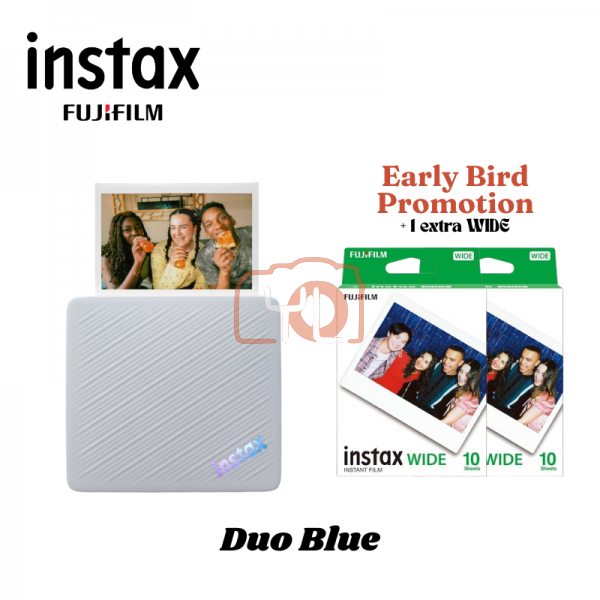 FUJIFILM instax Link WIDE 2 Smartphone Printer (Blue)