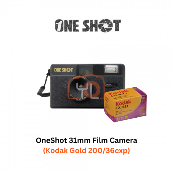 OneShot Film Camera + Gold 200/36 - Black
