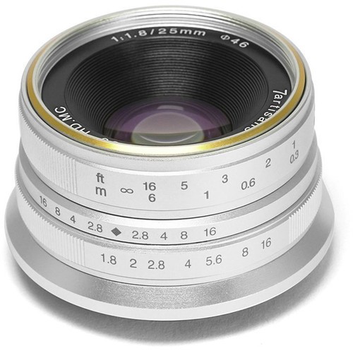 7artisans 25mm F1.8 For Canon EOS-M (Silver)