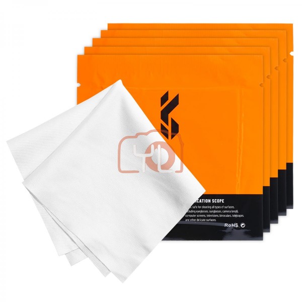 K&F Cleaning Cloth Set Needle-free Cleaning Cloth Dry Cloth 15*15cm Color Box 5PCS