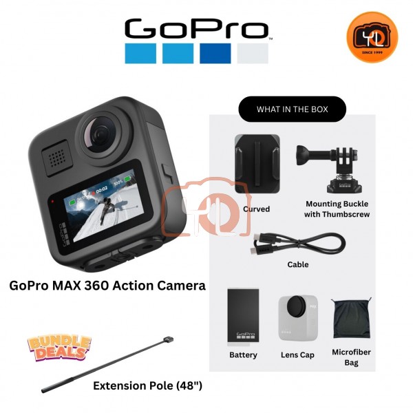 GoPro MAX 360 Action Camera (Bundle with Gopro 4