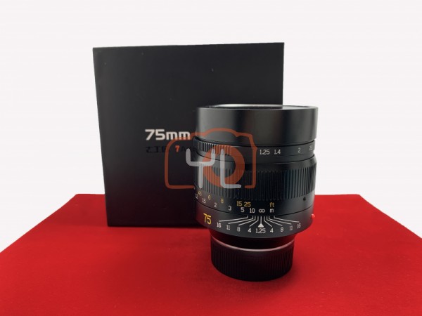 [USED-PJ33] 7artisans 75mm F1.25 (Leica M), 95% Like New Condition (S/N:7582372)