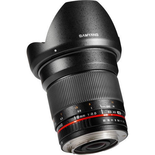 Samyang 16mm F2.0 ED AS UMC CS Lens for Pentax K Mount