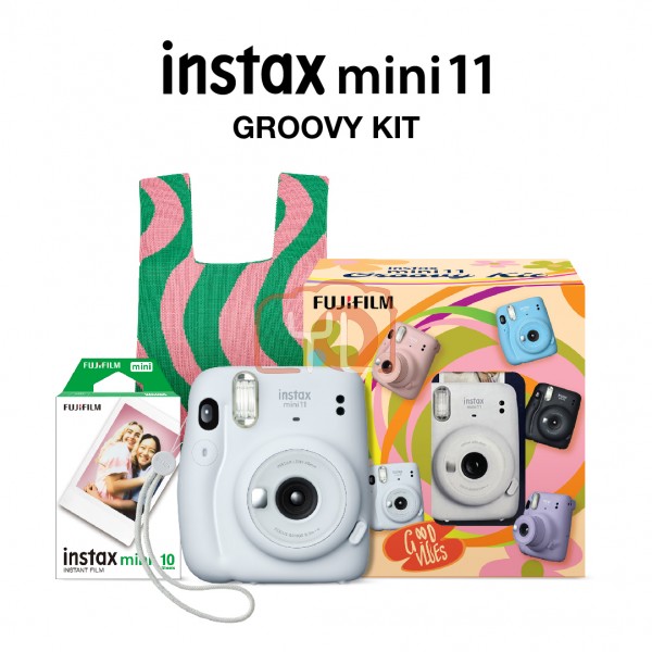 FUJIFILM INSTAX Mini 11 Groovy Kit  (Ice White)