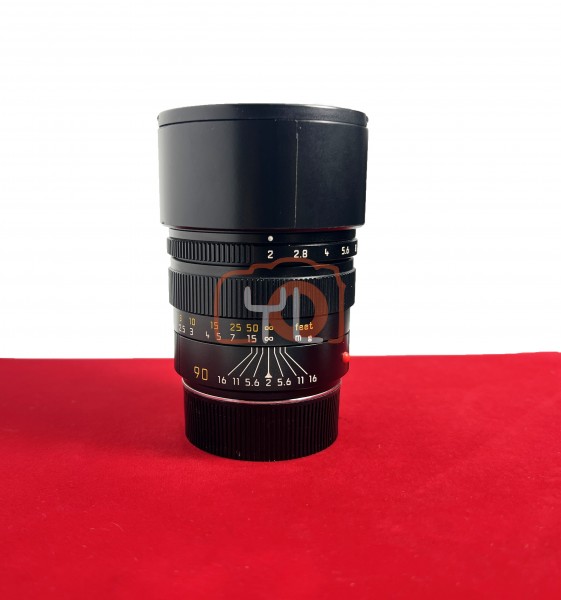 USED-PJ33] Leica 90mm F2 Summicron M V4 E55 , 90% Like New Condition (S/N:3595114)