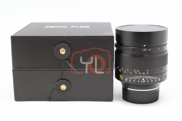 [USED-PUDU] 7artisans 75mm F1.25 For Leica M 95%LIKE NEW CONDITION SN:758690