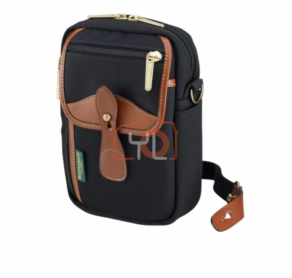 Billingham Airline Stowaway Camera Bag ( Black Canvas/Tan Leather, 2.5L)