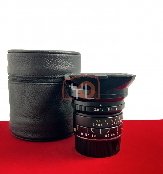 [USED-PJ33] Leica 18mm F3.8 Super Elmar-m ASPH (11649), 90% Like New Condition (S/N:4140597)