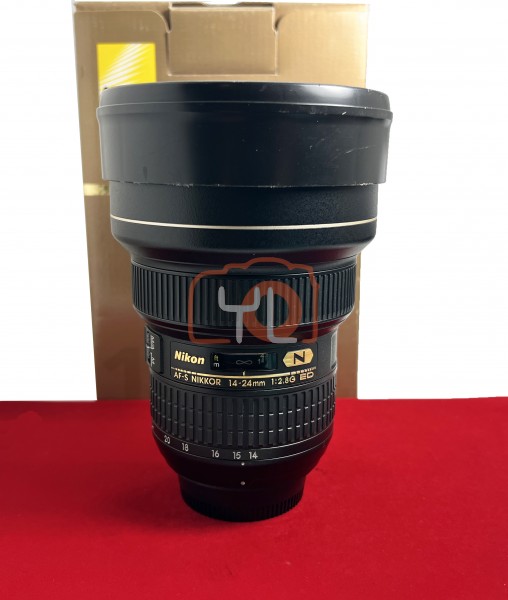 [USED-PJ33] Nikon 14-24mm F2.8G AFS ED Nano Lens, 95% Like New Condition (S/N:212009)