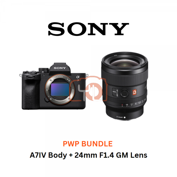 A7IV Body + 24mm F1.4 GM Lens - Free Sony 64GB 277/150MB SD Card