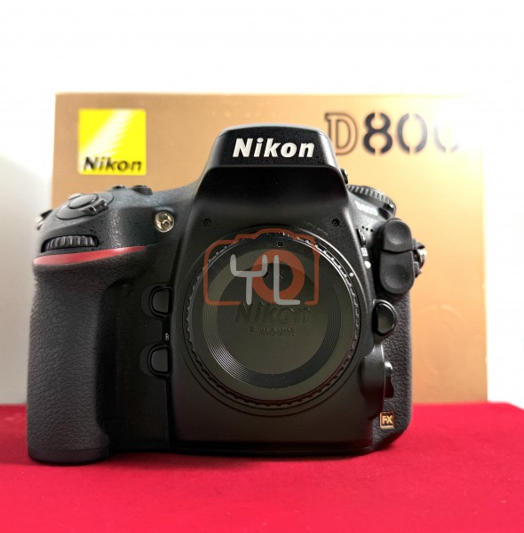 [USED-PJ33] Nikon D800 Body (Shutter Count : 3.7K), 95% Like New Condition (S/N:8016996)