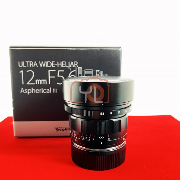 [USED-PJ33] Voigtlander 12mm F5.6 III Ultra Wide-Heliar ASPH VM  (Leica M Mount), 95% Like New Condition (S/N:8660650)