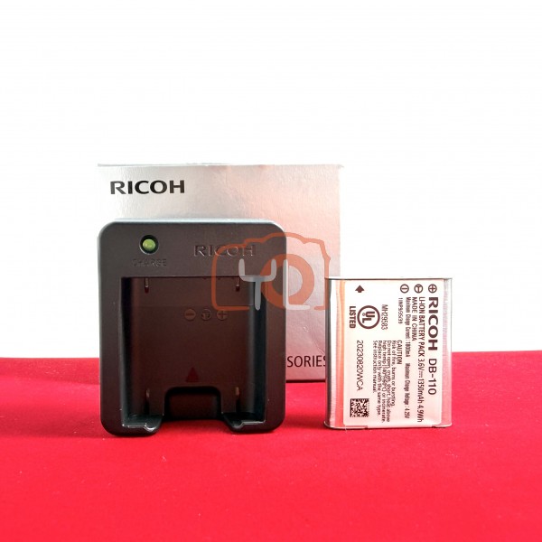 [USED-PJ33] Ricoh db-110 & BJ 1 Charger (GR III & GR IIIX), 95% Like New Condition