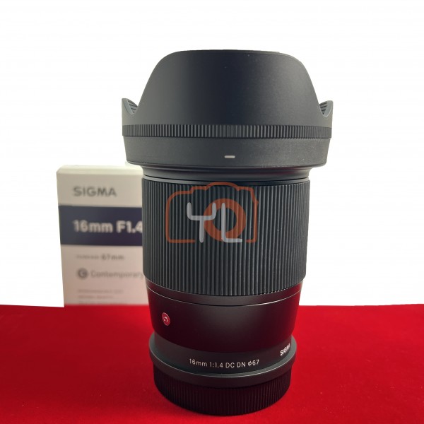 [USED-PJ33] Sigma 16mm F1.4 DC DN Contemporary (L-Mount) , 95% Like New Condition (S/N:55167701)