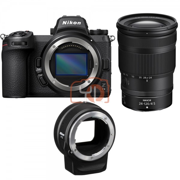 Nikon Z7 II with NIKKOR Z 24-120mm F4 S Lens + FTZ mount adapter