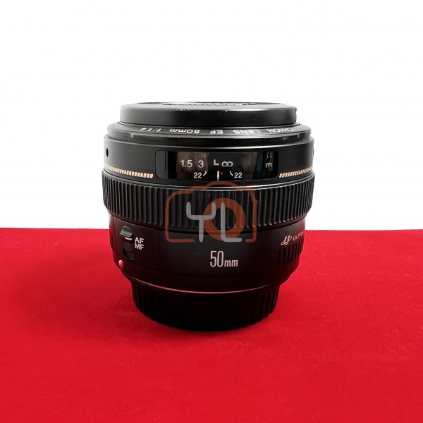 [USED-PJ33] Canon 50mm F1.4 USM EF , 90% Like New Condition (S/N:2700184E)