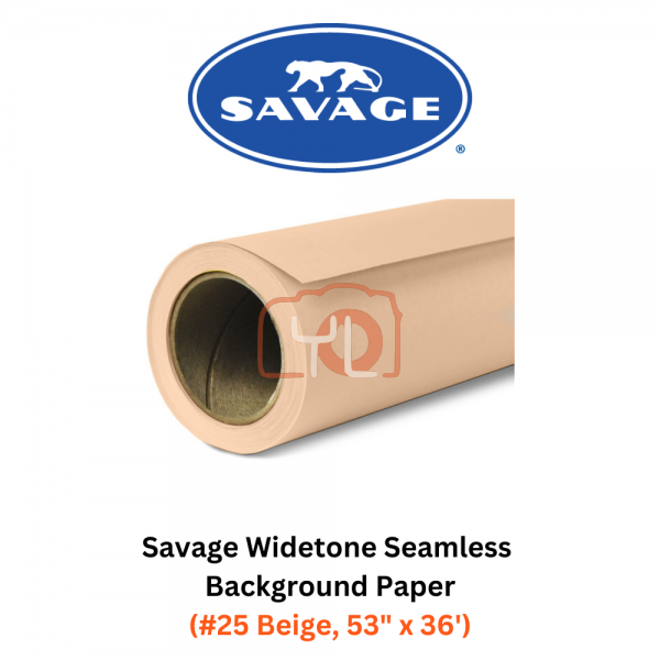 Savage Widetone Seamless Background Paper (#25 Beige, 53