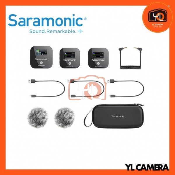 Saramonic Blink900 B2S dual-channel 2.4GHz wireless microphone system
