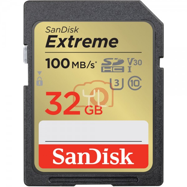 SanDisk 32GB Extreme UHS-I SDHC Memory Card (100MB/s)