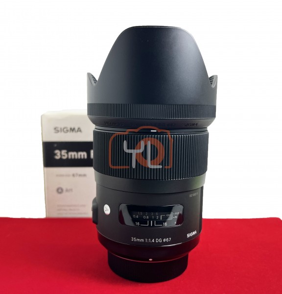 [USED-PJ33] Sigma 35mm F1.4 DG HSM HSM ART (Nikon F), 95% Like New Condition (S/N:5066319)