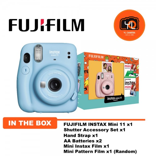 Fujifilm Instax Mini 11 Combo Kit - Sky Blue