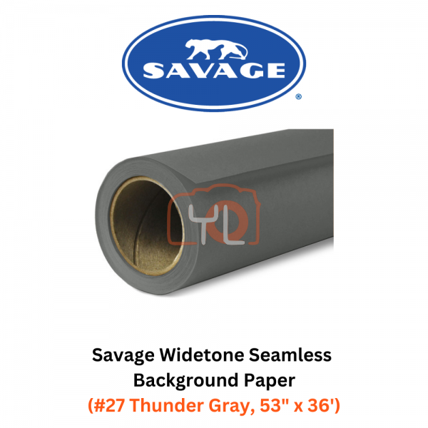 Savage Widetone Seamless Background Paper (#27 Thunder Gray, 53
