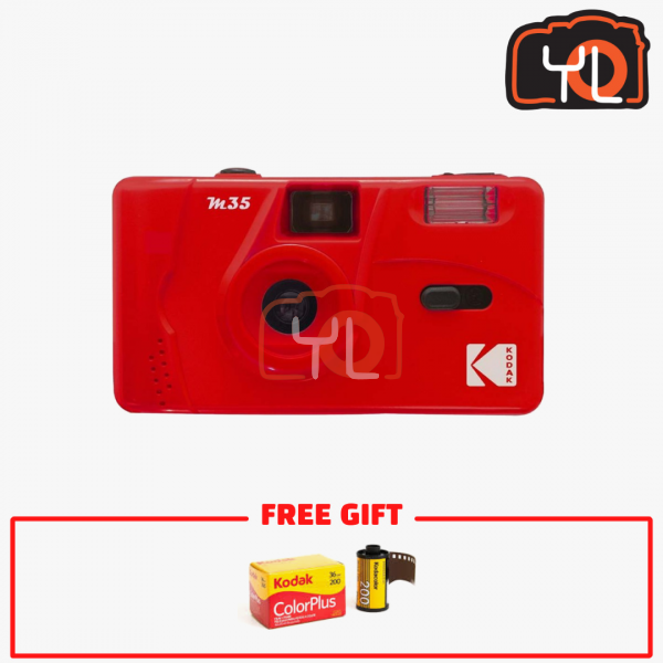 Kodak M35 Film Camera - RED (Free 1x Kodak ColorPlus 200 36 exp Color Film)