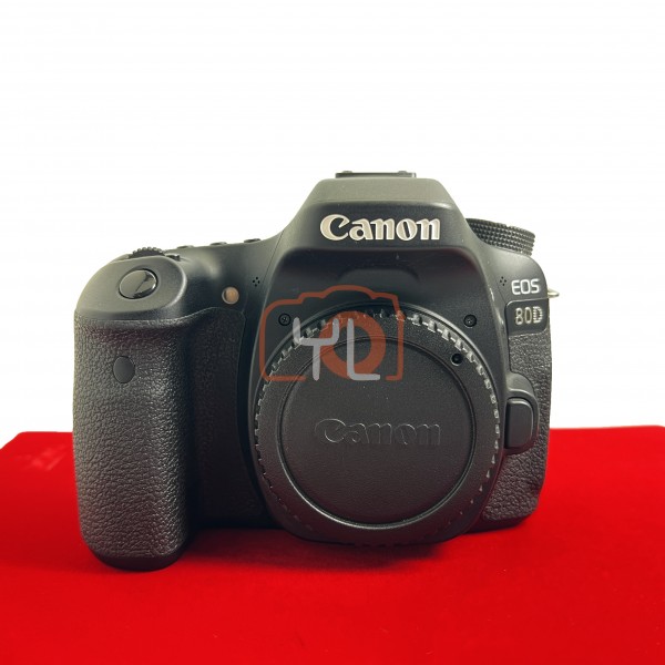 [USED-PJ33] Canon Eos 80D Body (Shutter Count : 8K) ,85% Like New Condition (S/N:044021004983)