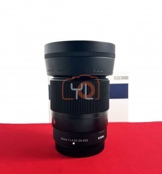 [USED-PJ33] Sigma 30mm F1.4 DC DN Contemporary (Fujifilm X)  , 95% Like New Condition (S/N:56823236)