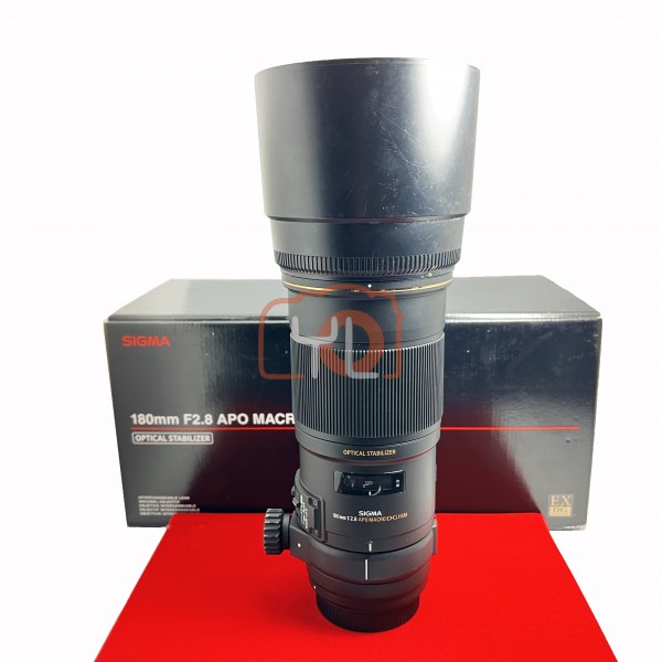 [USED-PJ33] Sigma 180mm F2.8 Macro OS APO DG HSM (Canon),85% Like New Condition (S/N:13269027)