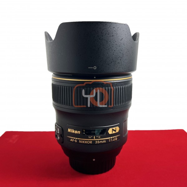[USED-PJ33] Nikon 35mm F1.4 G AFS, 90% Like New Condition (S/N:237909)