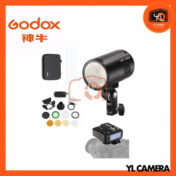 Godox AD100pro Pocket Flash + AK-R1 Accessory Kit With Godox X2T TTL Wireless Flash Trigger Transmitter Combo Set