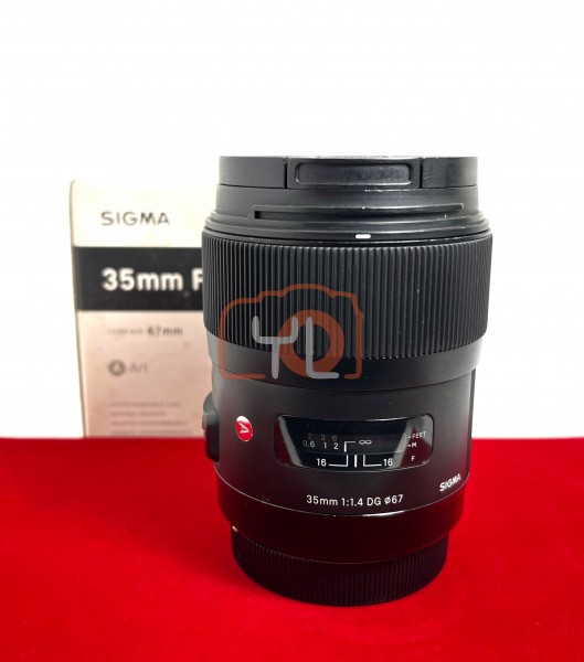 [USED-PJ33] Sigma 35mm F1.4 DG ART (Canon EF), 80% Like New Condition (S/N:50200935)