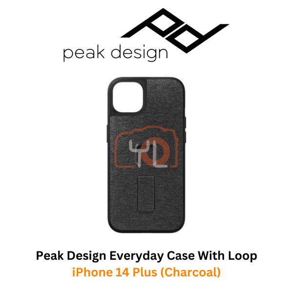 Peak Design Everyday Case with Loop for iPhone 14 Plus (Charcoal)