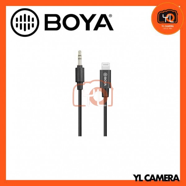 Boya BY-K1 3.5mm TRS Male to Lightning Adapter Cable