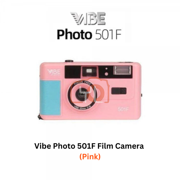 VIBE Photo 501F Film Camera (Pink)