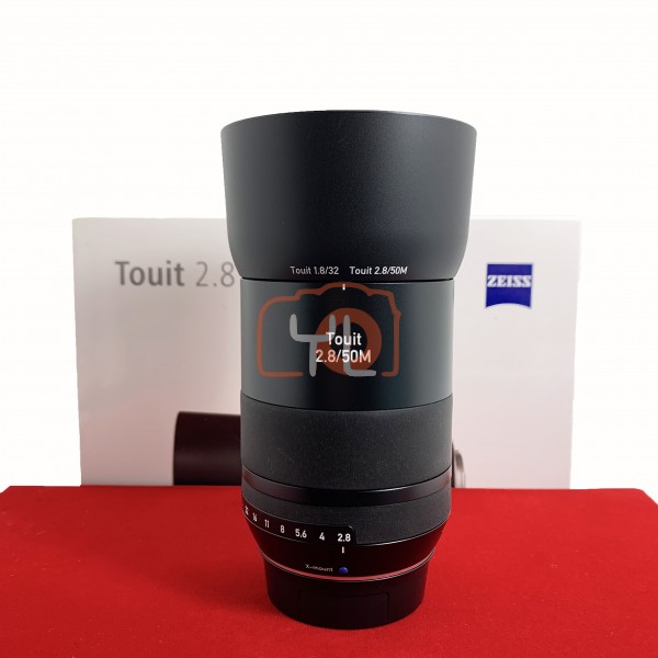 [USED-PJ33] Zeiss 50MM F2.8 Touit Macro Lens (Fujifilm X-Mount), 90% Like New Condition (S/N:51082841)