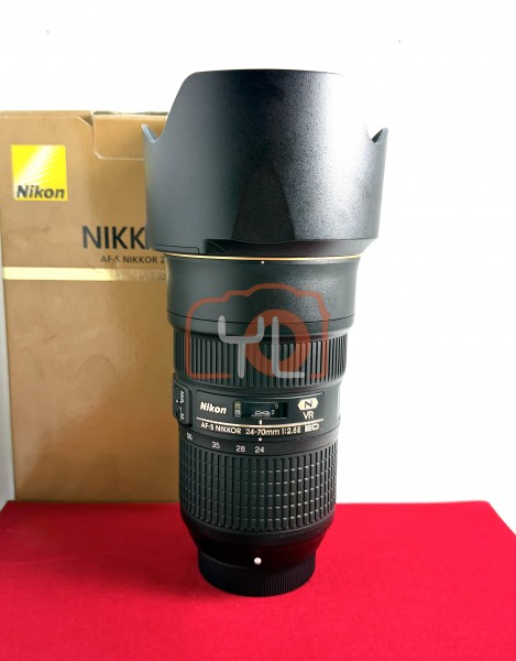 [USED-PJ33] Nikon 24-70mm F2.8 E VR AFS, 95% Like New Condition (S/N:2022007)