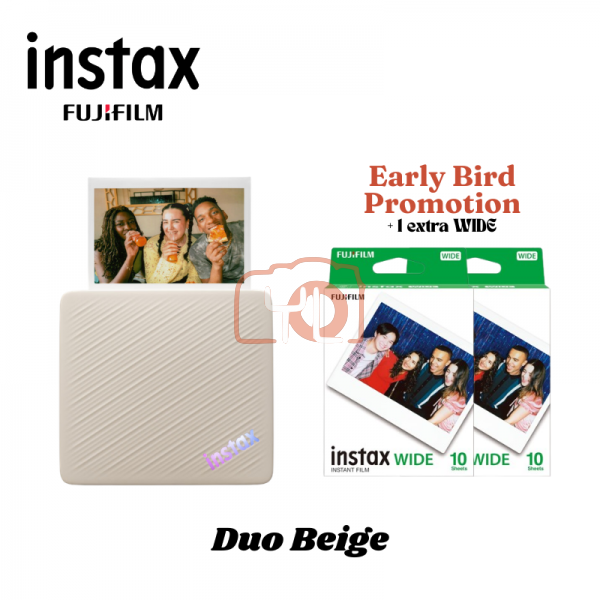 FUJIFILM instax Link WIDE 2 Smartphone Printer (Beige)